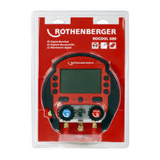 Rothenberger Rocool 600 Digital Manifold Set With 1 Temp Sensor 00569